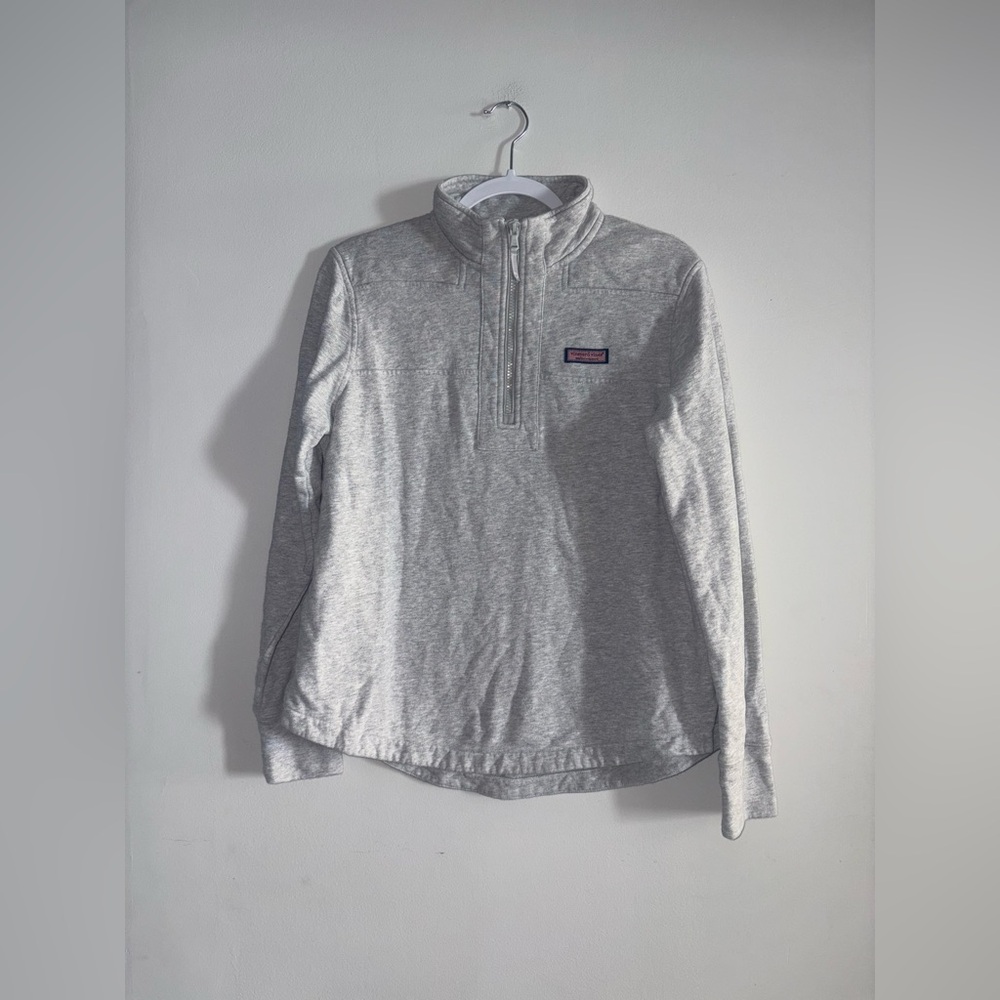 Vineyard Vines | Grey Half Zip Sweater